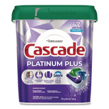 Cascade Platinum Plus ActionPacs Dishwasher Detergent Pods, Fresh Scent, 26.6 oz Tub, 47/Tub, 3 Tubs/Carton (PGC15789CT) Case of 3