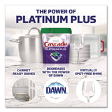 Cascade Platinum Plus ActionPacs Dishwasher Detergent Pods, Fresh Scent, 26.6 oz Tub, 47/Tub, 3 Tubs/Carton (PGC15789CT) Case of 3