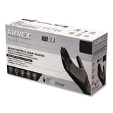 Ammex Professional® Nitrile Exam Gloves, Powder-Free, Small, Black, 100/Box (AXCABNPF42100BX) Box of 100