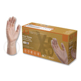 X3® Industrial Vinyl Gloves, Small, Clear, 100/Box (AXCGPX342100BX) Box of 100