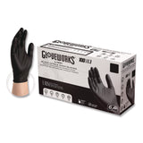 Gloveworks® Nitrile Exam Gloves, 2X-Large, Black, 100/Box (AXCGWBEN49100BX) Box of 100