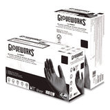 Gloveworks® Nitrile Exam Gloves, 2X-Large, Black, 100/Box (AXCGWBEN49100BX) Box of 100