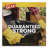 Glad® Large Quick-Tie Trash Bags, Lawn and Leaf, 39 gal, 0.95 mil, 32.5 x 41, Black, 12 Bags/Box (CLO70028EA) Box of 12
