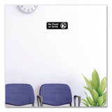 Excello Global Products® No Food or Drink Wall Sign, 9" x 3", Black Face, White Graphics, 3/Pack (EXOEGPHD0267S) Pack of 3