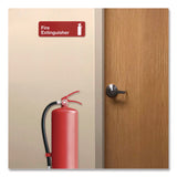 Excello Global Products® Fire Extinguisher Wall Sign, 9" x 3", Red Face, White Graphics, 3/Pack (EXOEGPHD0480S) Pack of 3