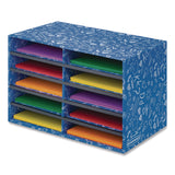 Bankers Box® Classroom Collection Literature Sorter, 10 Sections, 19.5 x 12.27, Blue (FEL3384201) Each