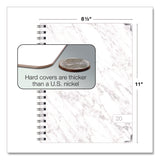 Global Printed Products Marble Weekly/Monthly Planner, Marble Stone Artwork, 11 x 8.5, White/Gray/Silver Cover, 14-Month: Nov 2024 to Dec 2025 (GPUSPLS25851106) Each