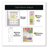 Global Printed Products Marble Weekly/Monthly Planner, Marble Stone Artwork, 11 x 8.5, White/Gray/Silver Cover, 14-Month: Nov 2024 to Dec 2025 (GPUSPLS25851106) Each