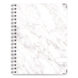 Global Printed Products Marble Weekly/Monthly Planner, Marble Stone Artwork, 11 x 8.5, White/Gray/Silver Cover, 14-Month: Nov 2024 to Dec 2025 (GPUSPLS25851106) Each
