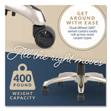 La-Z-Boy® Jenkins Executive Big and Tall Chair, Supports Up to 400 lb, 20" to 23" Seat Height, Brown Seat/Back, Silver/Black Base (LZB60075CAM) Each