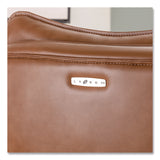 La-Z-Boy® Jenkins Executive Big and Tall Chair, Supports Up to 400 lb, 20" to 23" Seat Height, Brown Seat/Back, Silver/Black Base (LZB60075CAM) Each