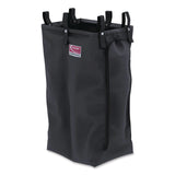 Suncast Commercial® Divided Bag for Suncast Commercial Full-Size and Compact-Size Housekeeping Carts, 25.4 gal, 15.6" x 12.52" x 29.95", Black (SUAHKCBAG02D) Each
