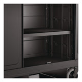 Suncast Commercial® Adjustable Shelf for Suncast Commercial Full-Size Housekeeping Carts HKC1000/HKC2000, Plastic, Black (SUAHKCSHELF) Each