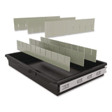Suncast Commercial® Lockable Slide Drawer with Dividers for Suncast Commercial Full-Size Housekeeping Carts HKC1000/HKC2000, Plastic, Black (SUAHKCDRW2) Each