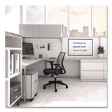 TRU RED™ Melamine Dry Erase Board, 3 ft x 2 ft, White Surface, Black Aluminum Frame (TUDTR59366) Each