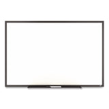 TRU RED™ Melamine Dry Erase Board, 3 ft x 2 ft, White Surface, Black Aluminum Frame (TUDTR59366) Each