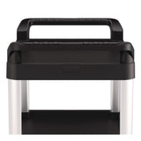 Suncast Commercial® Three-Shelf Service Cart, Metal/Plastic, 3 Shelves, 300 lb Capacity, 20" x 34" x 37.92", Black (SUARC2030) Each