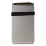 Saunders Recycled Aluminum Citation Holder Clipboard, 1/2" Clip Capacity, Holds 6 x 11 Sheets, Silver (SAU12205) Each
