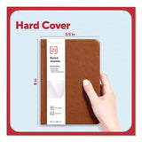 TRU RED™ Hardcover Business Journal, Elastic Closure, 1-Subject, Narrow Rule, Cognac Cover, (96) 8 x 5.5 Sheets (TUDTR61950) Each