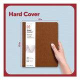 TRU RED™ Hardcover Business Journal, Elastic Closure, 1-Subject, Narrow Rule, Cognac Cover, (96) 10 x 8 Sheets (TUDTR61951) Each