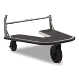 Suncast Commercial® Nesting Luggage Cart with Rubber Platform, Capacity, 300 lb Capacity, 27 x 37 x 37.5, Silver/Black (SUAMLCNR600) Each