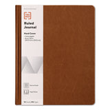 TRU RED™ Hardcover Business Journal, Elastic Closure, 1-Subject, Narrow Rule, Cognac Cover, (96) 10 x 8 Sheets (TUDTR61951) Each