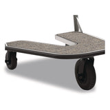 Suncast Commercial® Nesting Luggage Cart with Carpeted Platform, 300 lb Capacity, 27 x 37 x 37.5, Silver/Black (SUAMLCNC600) Each