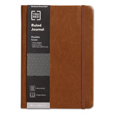 TRU RED™ Flexible-Cover Business Journal, Elastic Closure, 1-Subject, Narrow Rule, Cognac Cover, (128) 8 x 5.5 Sheets (TUDTR61952) Each