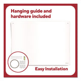 TRU RED™ Curved Magnetic Glass Dry Erase Board, 3 ft x 4 ft, White Surface (TUDTR62094) Each