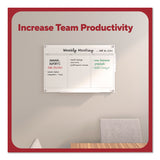 TRU RED™ Magnetic Glass Dry Erase Board with Templates, Six Views, 3 ft x 2 ft, White Surface (TUDTR62139) Each