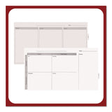 TRU RED™ Magnetic Glass Dry Erase Board with Templates, Six Views, 3 ft x 2 ft, White Surface (TUDTR62139) Each
