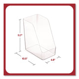 TRU RED™ Clear Magazine File, 10.47 x 6.73 x 11.71 (TUDTR62287) Each