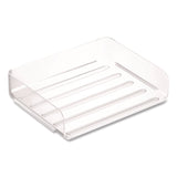 TRU RED™ Clear Side Load Stackable Plastic Letter Tray, Letter Size, 9.72 x 12.63 x 3.01 (TUDTR62288) Each