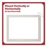 TRU RED™ Mini Melamine Dry Erase Board, 8.5" x 11" White Surface, Aluminum Frame (TUDTR62580) Each