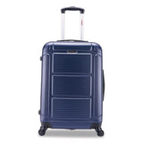 InUSA Luggage Pilot Hard Side Carry-On Suitcase, Four-Wheeled Spinner, 16.34 x 10.24 x 25.39, Blue (WLBIUPIL00MBLU) Each