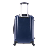 InUSA Luggage Pilot Hard Side Carry-On Suitcase, Four-Wheeled Spinner, 16.34 x 10.24 x 25.39, Blue (WLBIUPIL00MBLU) Each
