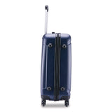 InUSA Luggage Pilot Hard Side Carry-On Suitcase, Four-Wheeled Spinner, 16.34 x 10.24 x 25.39, Blue (WLBIUPIL00MBLU) Each