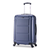 InUSA Luggage Pilot Hard Side Carry-On Suitcase, Four-Wheeled Spinner, 16.34 x 10.24 x 25.39, Blue (WLBIUPIL00MBLU) Each