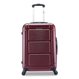 InUSA Luggage Pilot Hard Side Carry-On Suitcase, Four-Wheeled Spinner, 16.34 x 10.24 x 25.39, Wine (WLBIUPIL00MWIN) Each