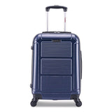 InUSA Luggage Pilot Hard Side Carry-On Suitcase, Four-Wheeled Spinner, 14.37 x 8.86 x 21.46, Blue (WLBIUPIL00SBLU) Each