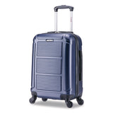 InUSA Luggage Pilot Hard Side Carry-On Suitcase, Four-Wheeled Spinner, 14.37 x 8.86 x 21.46, Blue (WLBIUPIL00SBLU) Each