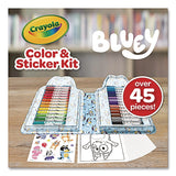 Crayola Bluey Color and Sticker Kit, (26) Pip-Squeaks Skinnies Washable Markers, (20) Coloring Pages, (1) Sticker Sheet (CYO41235) Each