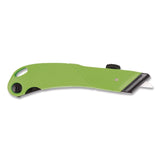 Westcott® Ceramic Safety Cutter with Fold-Out Film Cutter, Plastic Handle, Green (WTC00741) Each