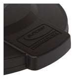 Suncast Commercial® Utility Trash Can Lid for 32 gal Trash Can, 22.22" Diameter x 3", Black (SUATCU32GLIDD) Each