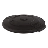 Suncast Commercial® Utility Trash Can Lid for 32 gal Trash Can, 22.22" Diameter x 3", Black (SUATCU32GLIDD) Each