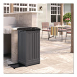 Suncast® 36 to 39 Gallon Trash Hideaway, Plastic/Resin, Peppercorn/Black (SUAGH3900) Each