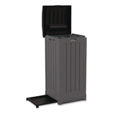 Suncast® 36 to 39 Gallon Trash Hideaway, Plastic/Resin, Peppercorn/Black (SUAGH3900) Each