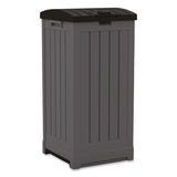 Suncast® 36 to 39 Gallon Trash Hideaway, Plastic/Resin, Peppercorn/Black (SUAGH3900) Each