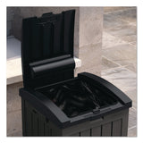 Suncast® 36 to 39 Gallon Trash Hideaway, Plastic/Resin, Peppercorn/Black (SUAGH3900) Each