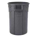 Suncast Commercial® Injection Molded Utility Trash Can, 32 gal, Plastic/Resin, Gray (SUATCU32) Each